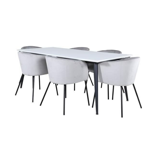 Breigh Butterfly Leaf Dining Set Ebern Designs Colour (Chair): Grey on Productcaster.