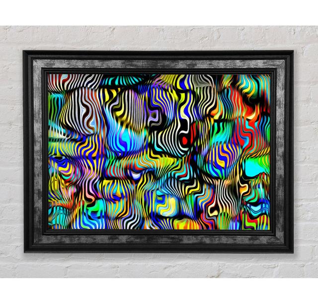 Pop Art Zebra 3 - Single Picture Frame Art Prints Ivy Bronx Size: 84.1cm H x 118.9cm W on Productcaster.