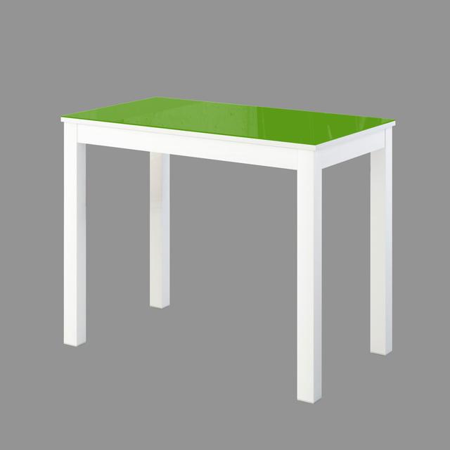 Andalusia Rectangular 90Cm L x 80Cm W Dining Table Rosalind Wheeler Table Top Colour: Green on Productcaster.