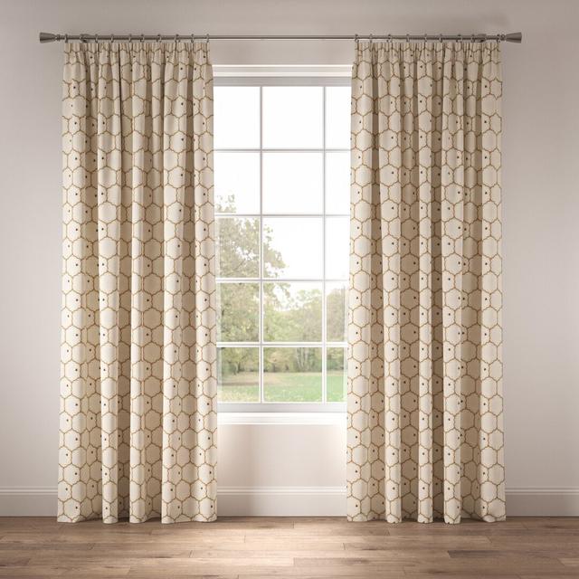 Made to Order - Honeycomb Pencil Pleat Room Darkening Thermal Curtains The Chateau By Angel Strawbridge Panel Size: Width 317 x Drop 137 cm on Productcaster.