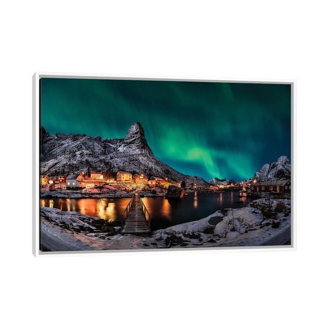 Gangway Borealis by Javier De La Torre - Floater Frame Print on Canvas Union Rustic Size: 45.72cm H x 66.04cm W x 3.81cm D, Format: White Floater Fra on Productcaster.