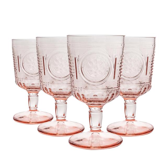 Romantic Wine Glasses - Romantic 320ml (Set of 4) Bormioli Rocco Colour: Pink on Productcaster.