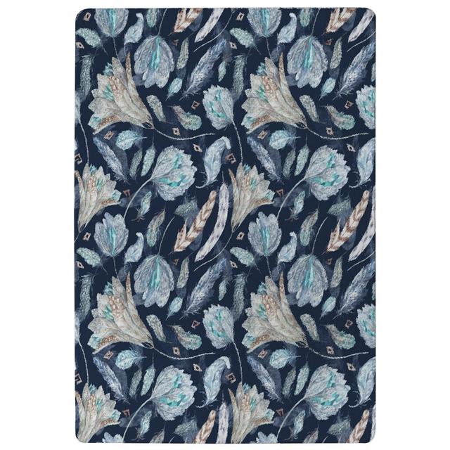 Goodman Boho Chic Designer Shaggy Blue Rug East Urban Home Rug Size: Rectangle 140 x 200cm on Productcaster.