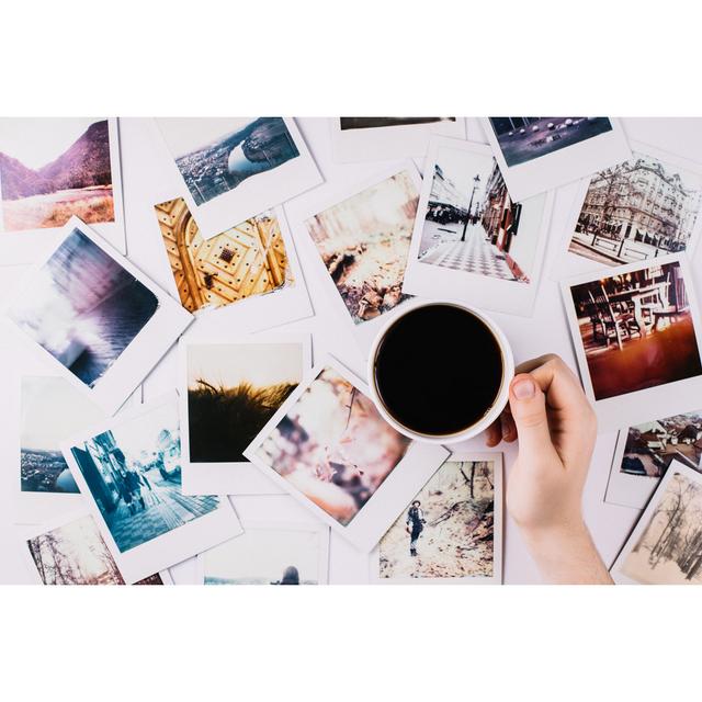 Coffee And Polaroids by Chris_Kreymborg - Wrapped Canvas Print 17 Stories Size: 81cm H x 122cm W on Productcaster.