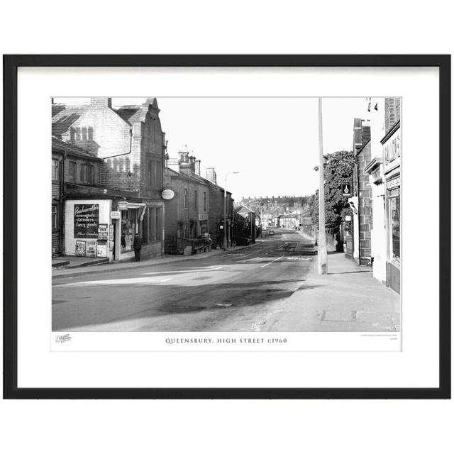 'Queensbury, High Street C1960' - Picture Frame Photograph Print on Paper The Francis Frith Collection Size: 28cm H x 36cm W x 2.3cm D on Productcaster.