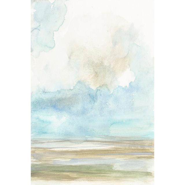 'Clouds over the Marsh II' by Jennifer Goldberger - Wrapped Canvas Painting Print House of Hampton Size: 76cm H x 51cm W on Productcaster.