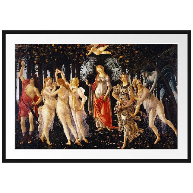 Gerahmter Kunstdruck Spring Primavera von Sandro Botticelli Astoria Grand Maße: 70 cm H x 100 cm B x 2,5 cm T on Productcaster.