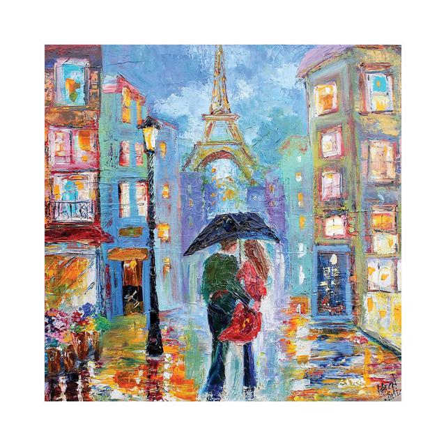 Paris Twilight Romance by Karen Tarlton - Wrapped Canvas Painting ClassicLiving Size: 45.72cm H x 45.72cm W x 1.905cm D on Productcaster.