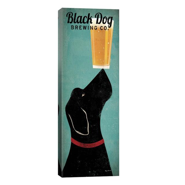 'Black Dog Brewing Co.' Advertisement on Wrapped Canvas Trent Austin Design Size: 121.92cm H x 40.64cm W x 3.81cm D on Productcaster.