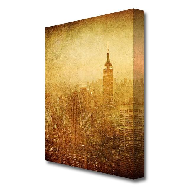 'Vintage NYC New York' - Wrapped Canvas Photographic Print East Urban Home Size: 101.6 cm H x 66 cm W on Productcaster.