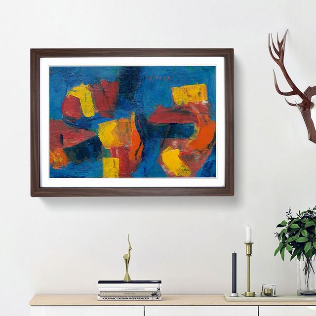 Abstract Art Painting Vol.276 by S.Johnson - Picture Frame Painting Print East Urban Home Frame Option: Walnut Framed, Size: 48cm H x 65cm W x 2cm D on Productcaster.