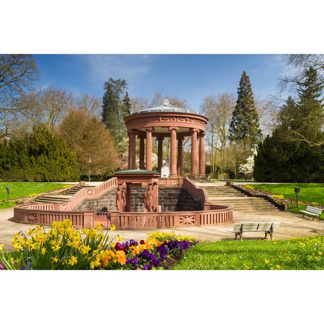 Temple in the Park of Bad Homburg - Wrapped Canvas Photograph 17 Stories Size: 51cm H x 76cm W on Productcaster.