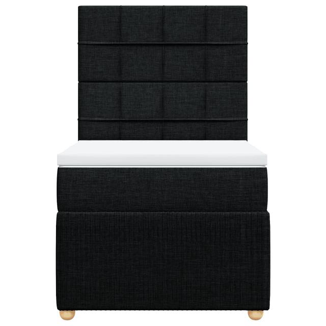 Boxspringbett mit Matratze 17 Stories Farbe: Schwarz on Productcaster.