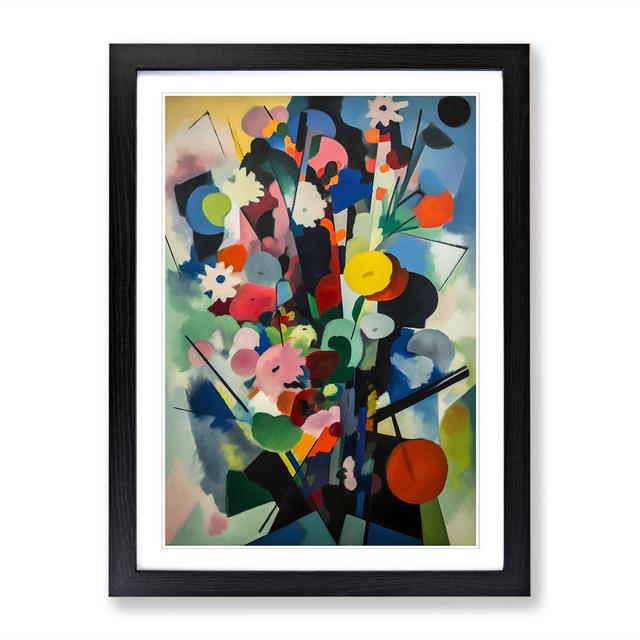 FRM-V0523-847X Flowers Bauhaus Art Vol.3-Picture Frame Graphic Art Marlow Home Co. Format: Black Framed, Size: 46cm H x 34cm W on Productcaster.