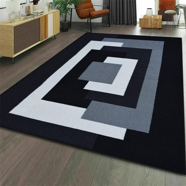 Cerutti Black/Grey Rug Ivy Bronx on Productcaster.