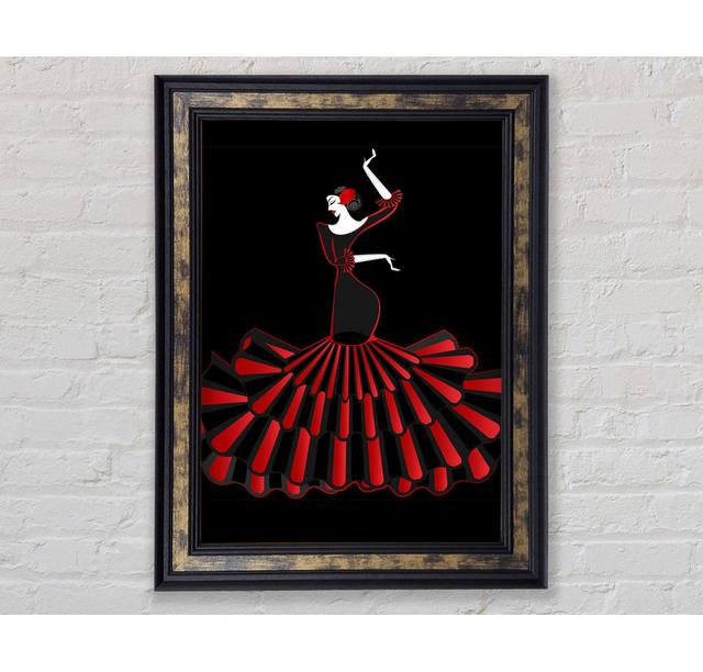 Flamenco 8 - Single Picture Frame Art Prints Ebern Designs Size: 84.1cm H x 59.7cm W x 8cm D on Productcaster.