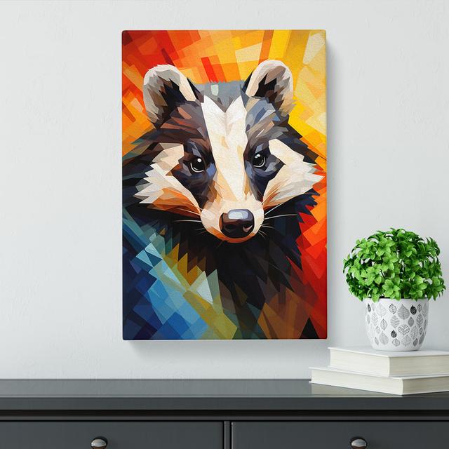 Badger Abstract - Wrapped Canvas Art Prints Alpen Home Size: 50cm H x 35cm W x 3cm D on Productcaster.