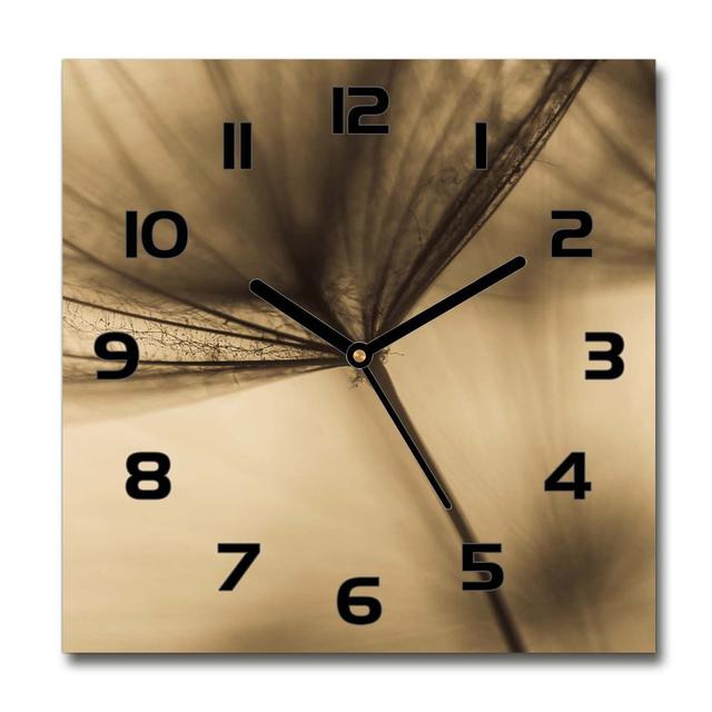 The Dandelion Was Sown Silent Wall Clock East Urban Home Colour: Black/Brown on Productcaster.