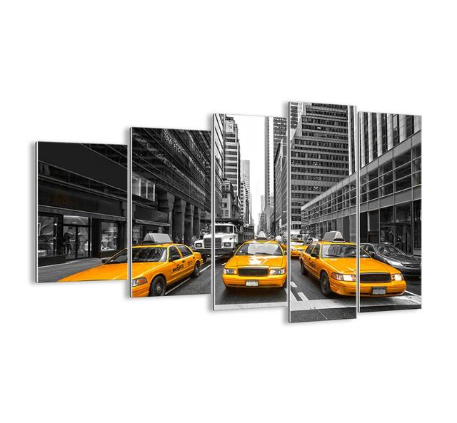 We Colour the City - 5 Piece Unframed Photograph Print Set on Glass Ebern Designs Size: 100cm H x 150cm W x 1.8cm D on Productcaster.