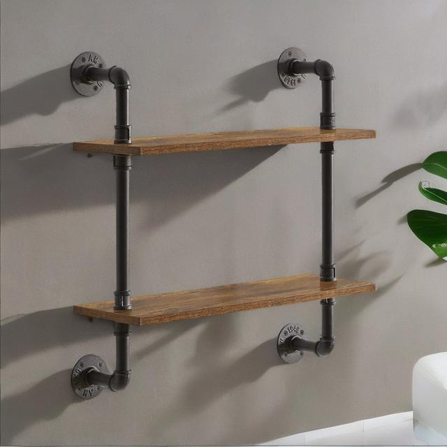 Wrightstown 2 Piece Floating Shelf Borough Wharf on Productcaster.