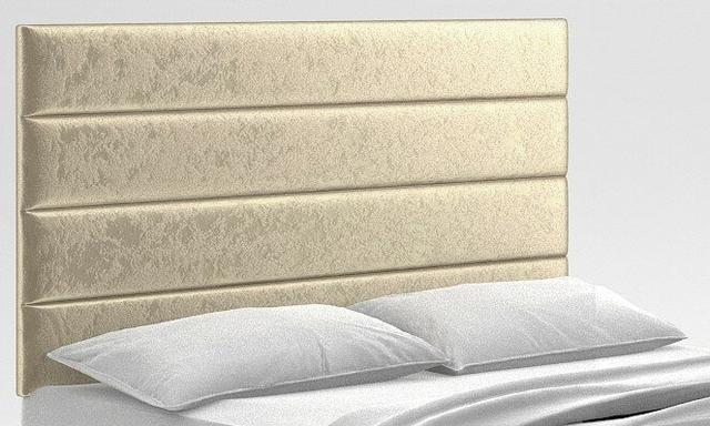 Eloise Upholstered Headboard Zipcode Design Size: Small Double, Colour: Cream on Productcaster.