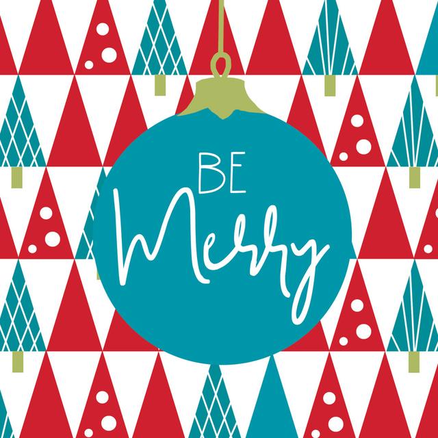 Be Merry Modern - Wrapped Canvas Typography The Seasonal Aisle Size: 122cm H x 122cm W x 3.8cm D on Productcaster.