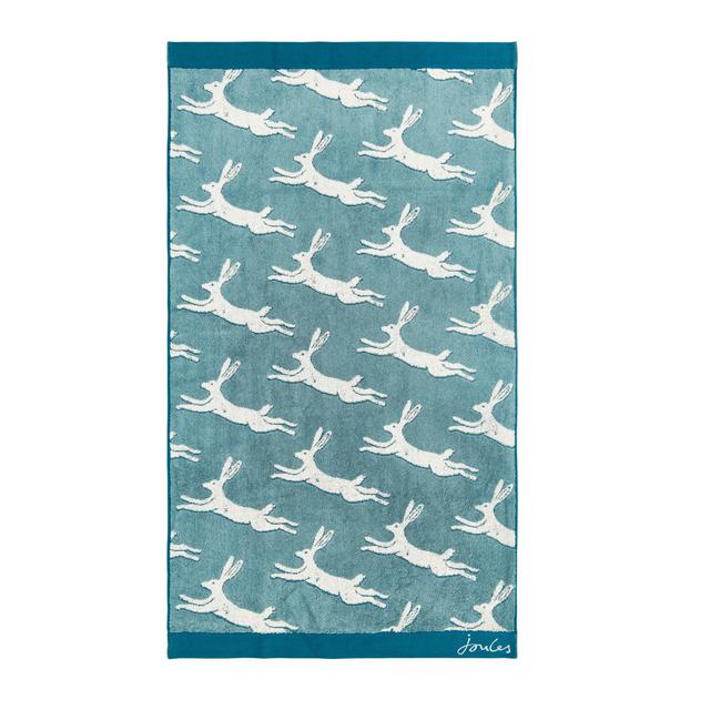 Jumping Hare Cotton Bath Towel Single JOULES on Productcaster.