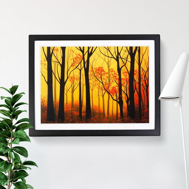 XH1022-984X A Sumptuous Autumn Forest - Single Picture Frame Print Alpen Home Frame Option: Black, Size: 46cm H x 64cm W x 2cm D on Productcaster.