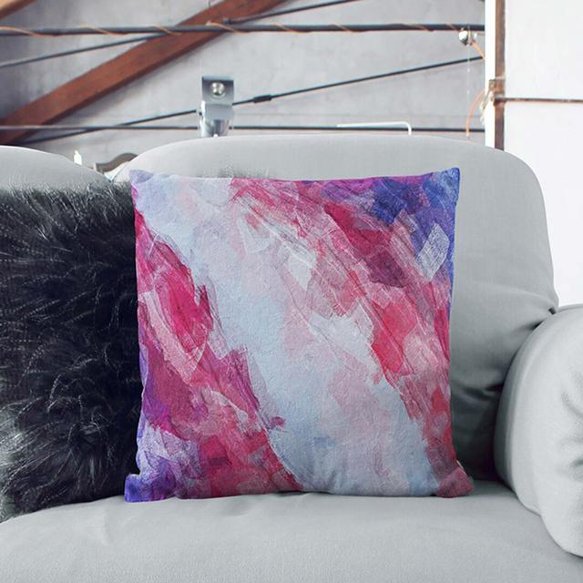 Abstract Square Throw Cushion East Urban Home Backing Colour: Stone, Size: 55cm H x 55cm W x 20cm D on Productcaster.