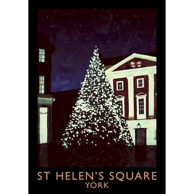 St Helens Square by Richard O'Neil - Graphic Art Print on Paper East Urban Home Format: No Frame, Size: 40 cm H x 30 cm W x 1 cm D on Productcaster.