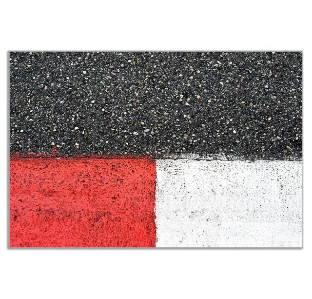 Black Red White Racing Track Grand Prix Modern Canvas Wall Art Picture Print Panther Print Size: 20cm H x 31cm W on Productcaster.