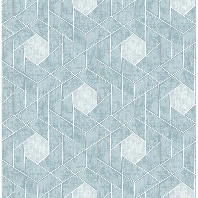 Granada 10.06m x 52.07cm Textured Paste the Wall Wallpaper Roll Blue Elephant Colour: Aqua on Productcaster.