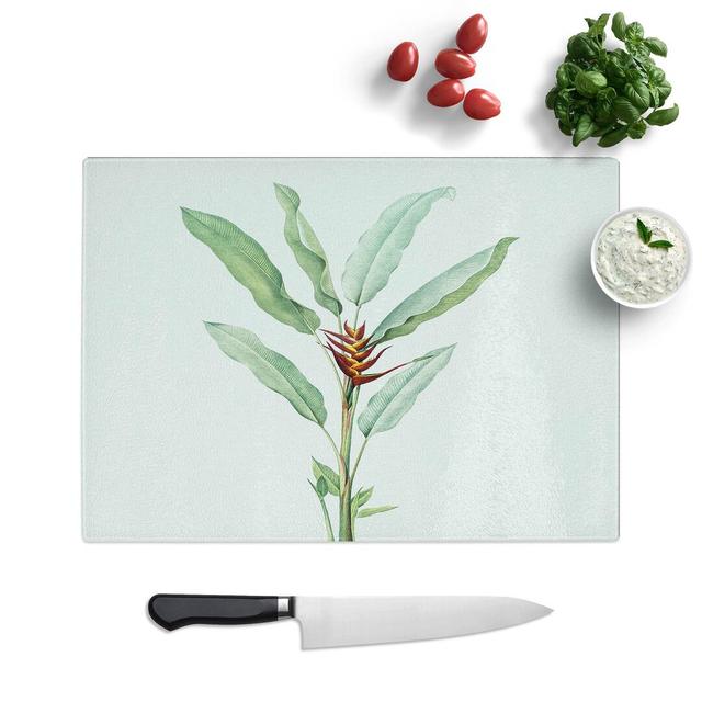 Glass Lobster-Claw Flower by Pierre-Joseph Redoute Chopping Board East Urban Home Size: 28.5 cm W x 20 cm L on Productcaster.