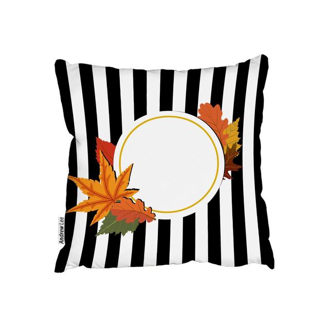 Autumn Leaves Cushion with Filling Andrew Lee Size: 45cm H x 45cm W x 20cm D on Productcaster.