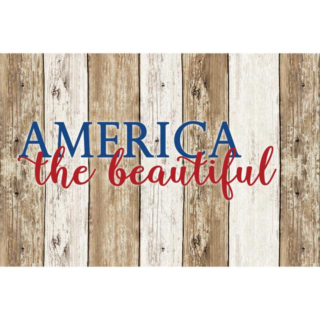 America The Beautiful Brown Happy Larry Size: 61cm H x 91cm W on Productcaster.