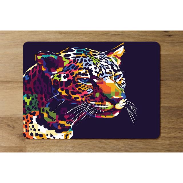 Druv Leopard Face Placemat (Set of 6) East Urban Home on Productcaster.