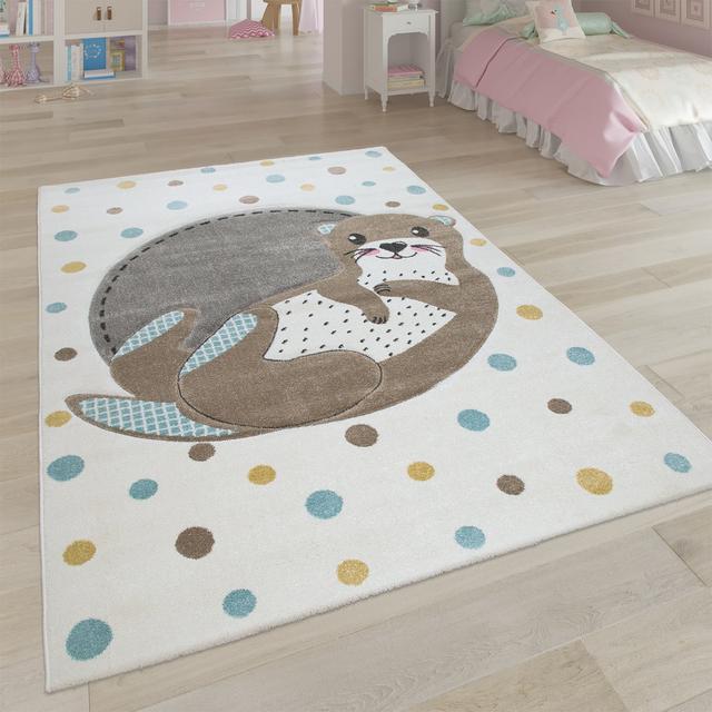 Lala Cream/Brown/Grey Rug Zoomie Kids on Productcaster.