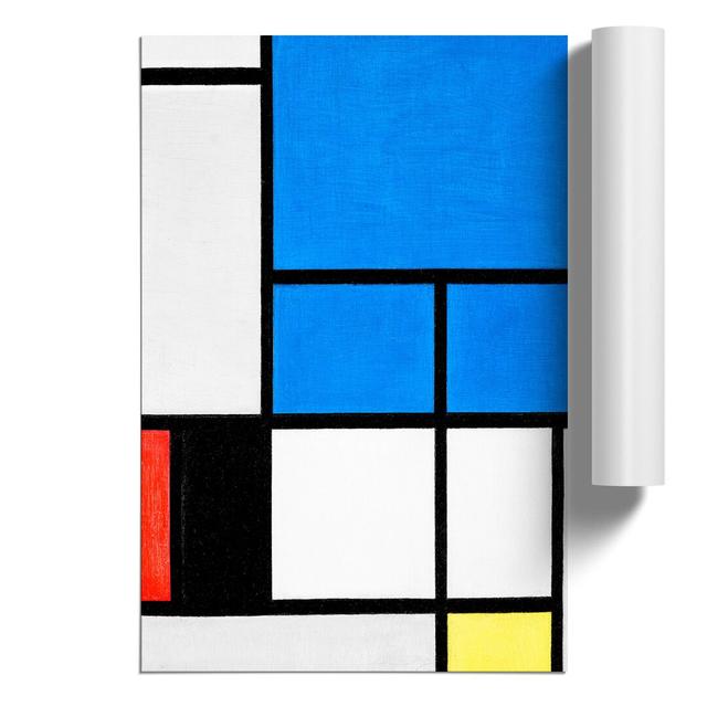 Composition Vol.1 by Piet Mondrian - Unframed Graphic Art East Urban Home Size: 84cm H x 59cm W x 0.1cm D on Productcaster.