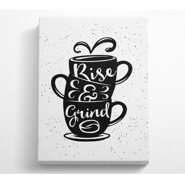 Rise And Grind Canvas Watercolour ClassicLiving Size: 106.6cm H x 66cm W x 10cm D on Productcaster.