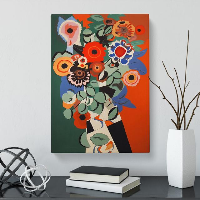 Rashon Flowers Constructivism Vol.6 - Wrapped Canvas Graphic Art Marlow Home Co. Size: 50cm H x 35cm W x 3cm D on Productcaster.