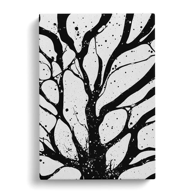 Monochrome Tree Branches No.1 - Wrapped Canvas Graphic Art ClassicLiving Size: 50cm H x 35cm W x 3cm D on Productcaster.