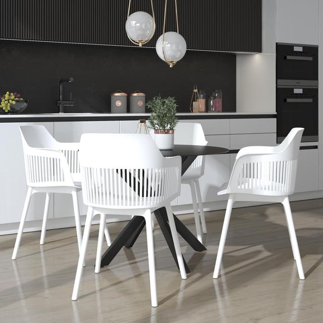 Camelo Garden Chair (Set of 2) CosmoLiving by Cosmopolitan Colour: White on Productcaster.