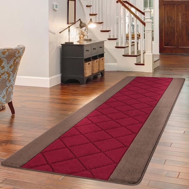 Damia Carmela Gel Kitchen Mat Latitude Run Colour: Brown/Red, Mat Size: 50cm W x 80cm L on Productcaster.