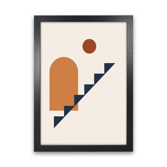 Minimal Geo - Graphic Art Print on Paper 17 Stories Frame Option: Black Framed, Size: 63cm H x 46cm W x 3cm D on Productcaster.