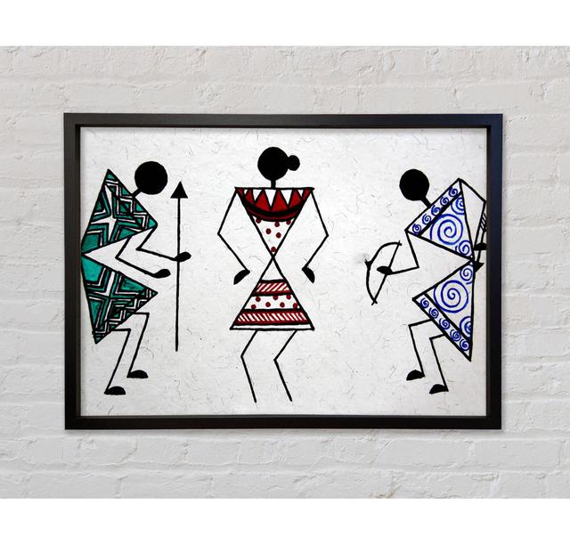 Warli-Albergo Dreams - Print Gracie Oaks Size: 59.7cm H x 84.1cm W x 3.3cm D on Productcaster.