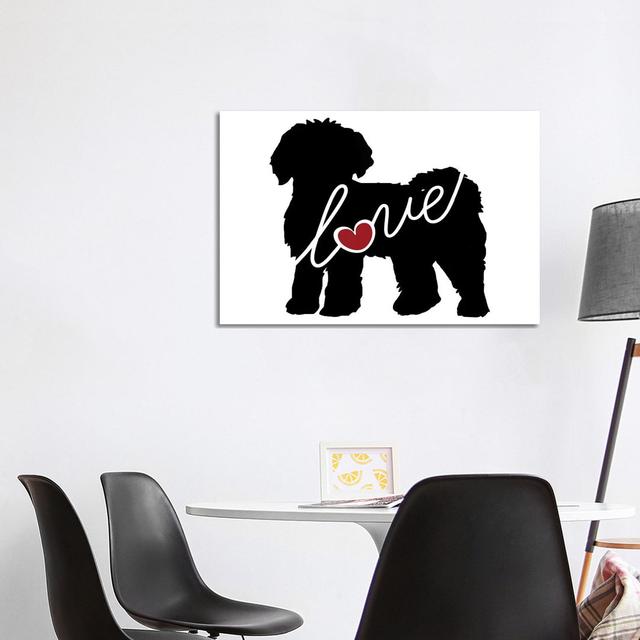 Mini Labradoodle Goldendoodle by Traci Anderson - Wrapped Canvas Gallery-Wrapped Canvas Giclée ClassicLiving Size: 66.04cm H x 101.6cm W x 1.91cm D on Productcaster.