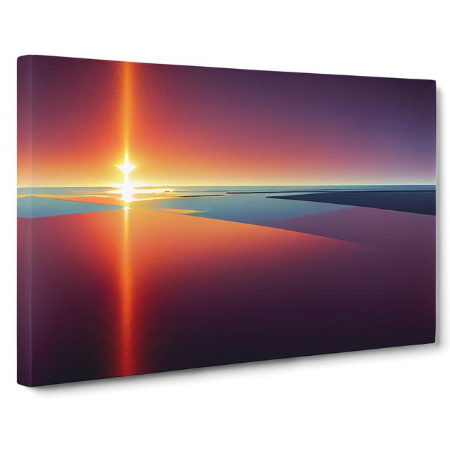 Sunset Vol.6 - Wrapped Canvas Graphic Art ClassicLiving Size: 35cm H x 50cm W x 3cm D on Productcaster.