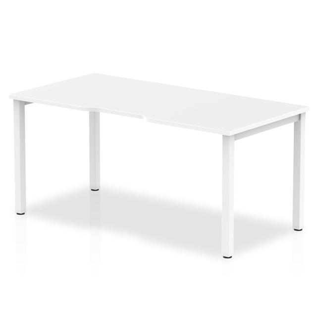 Jave Rectangular Computer Desk Ebern Designs Top Colour: White, Frame Colour: White, Size: 73cm H x 120cm W x 80cm D on Productcaster.