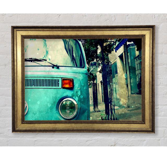 Retro Vw Camper Van - Single Picture Frame Art Prints Bright Star Size: 29.7cm H x 42cm W x 8cm D on Productcaster.