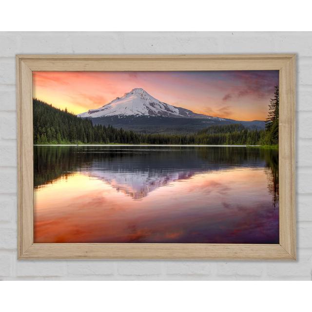 Mountain Sunset Reflections - Print Bright Star Size: 21cm H x 29.7cm W x 1.5cm D on Productcaster.